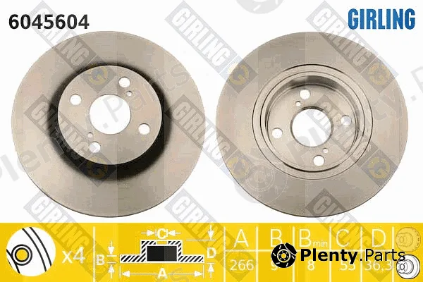 Girling 6045604 — Brake Disc