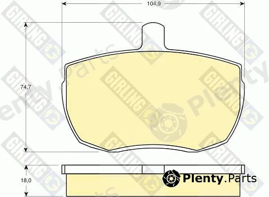 Girling 6103416 — Brake Pad Set, disc brake