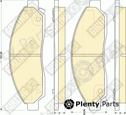 Girling 6134669 — Brake Pad Set, disc brake
