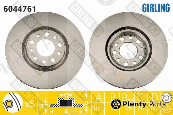 Girling 6044761 — Brake Disc