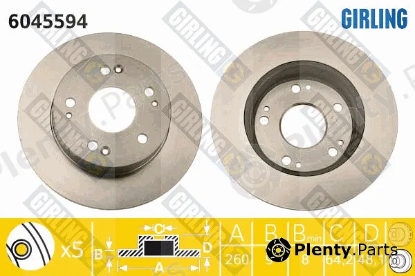 Girling 6045594 — Brake Disc