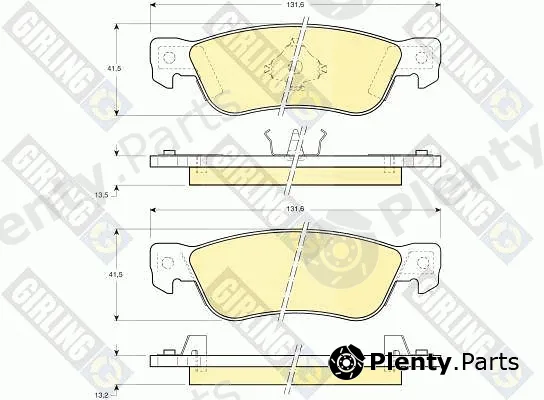 Girling 6107689 — Brake Pad Set, disc brake