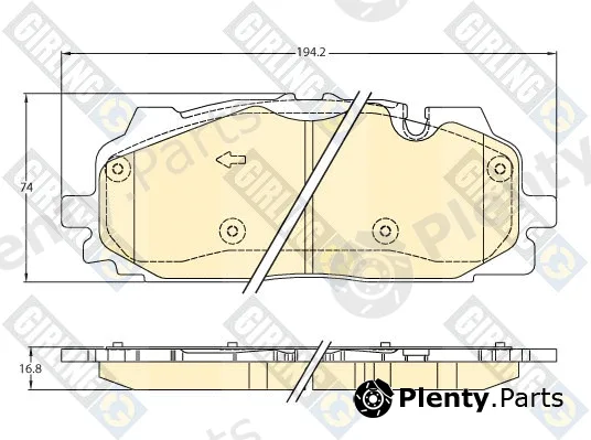Girling 6121588 — Brake Pad Set, disc brake