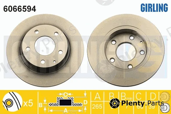Girling 6066594 — Brake Disc