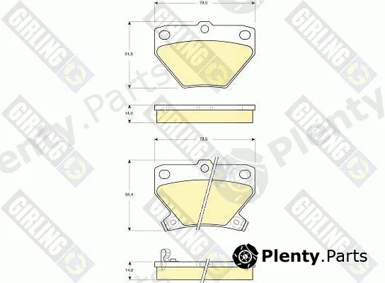 Girling 6132439 — Brake Pad Set, disc brake