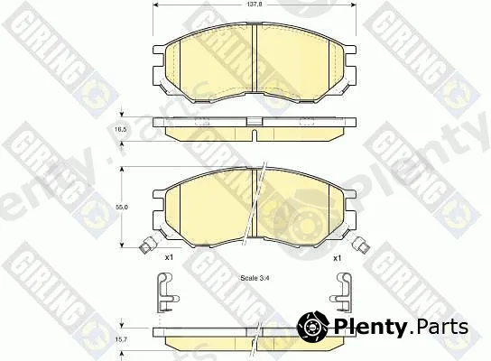 Girling 6112869 — Brake Pad Set, disc brake