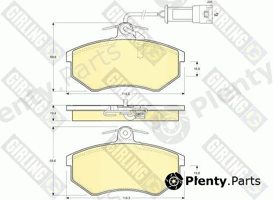 Girling 6104041 — Brake Pad Set, disc brake
