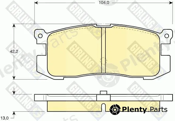 Girling 6110259 — Brake Pad Set, disc brake