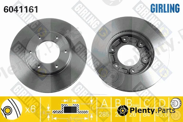 Girling 6041161 — Brake Disc