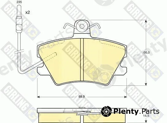 Girling 6109681 — Brake Pad Set, disc brake