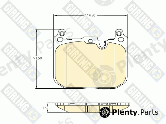 Girling 6121375 — Brake Pad Set, disc brake