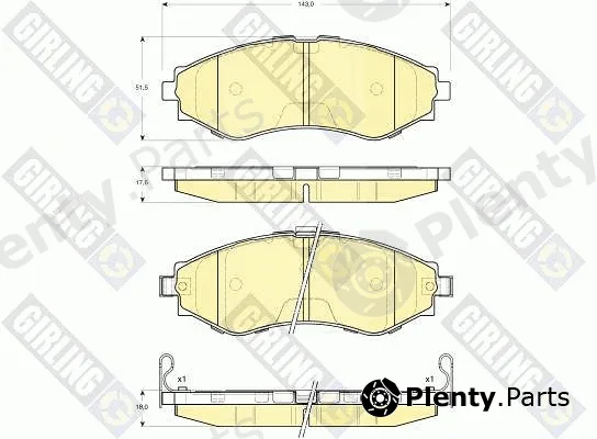 Girling 6133459 — Brake Pad Set, disc brake
