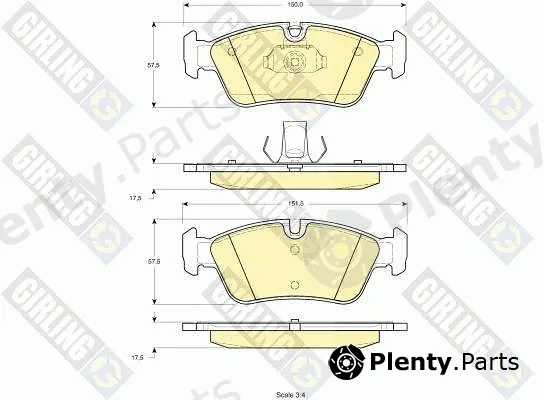 Girling 6113482 — Brake Pad Set, disc brake