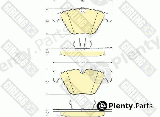 Girling 6114982 — Brake Pad Set, disc brake