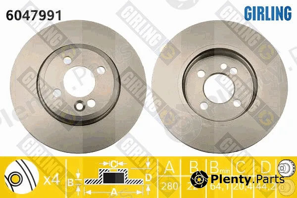 Girling 6047991 — Brake Disc