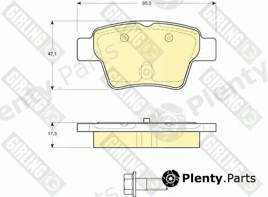 Girling 6116204 — Brake Pad Set, disc brake