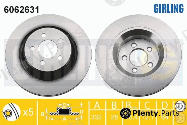 Girling 6062631 — Brake Disc