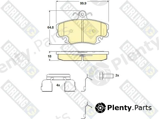 Girling 6116341 — Brake Pad Set, disc brake