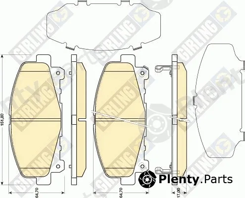 Girling 6134779 — Brake Pad Set, disc brake