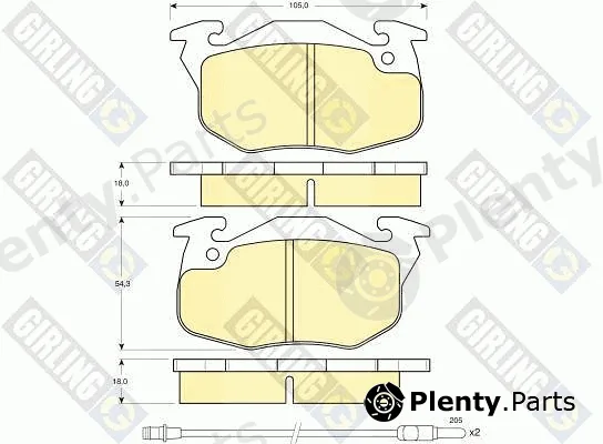Girling 6103273 — Brake Pad Set, disc brake