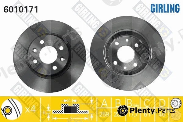 Girling 6010171 — Brake Disc