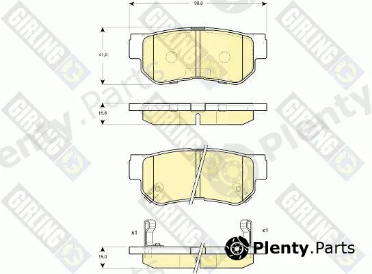 Girling 6132989 — Brake Pad Set, disc brake