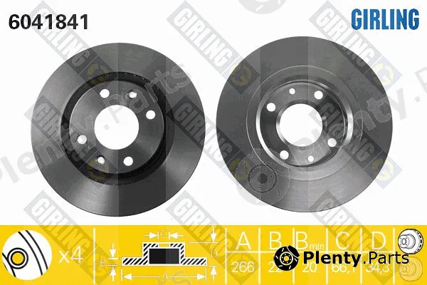 Girling 6041841 — Brake Disc
