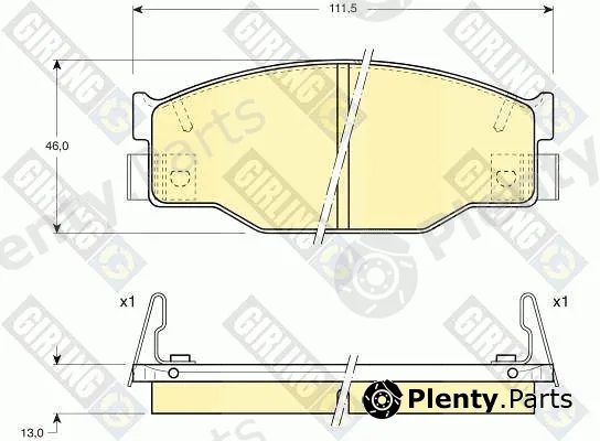 Girling 6109359 — Brake Pad Set, disc brake