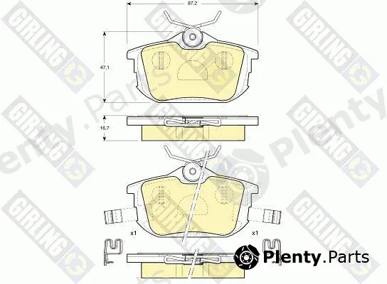 Girling 6113141 — Brake Pad Set, disc brake