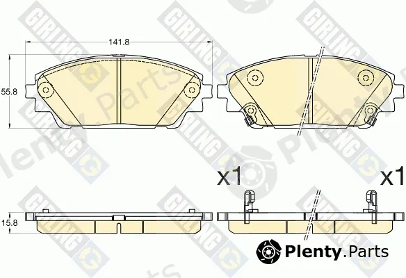 Girling 6135926 — Brake Pad Set, disc brake