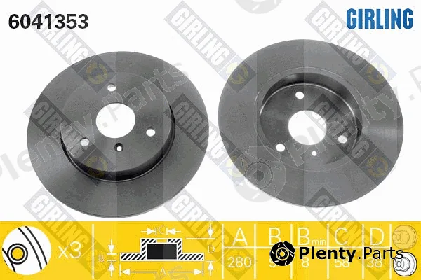 Girling 6041353 — Brake Disc