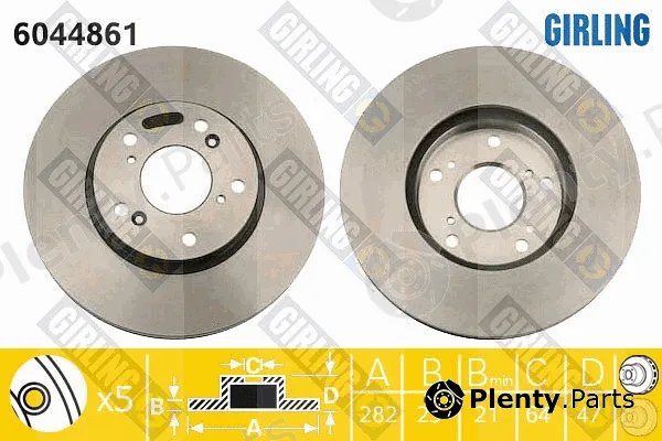 Girling 6044861 — Brake Disc