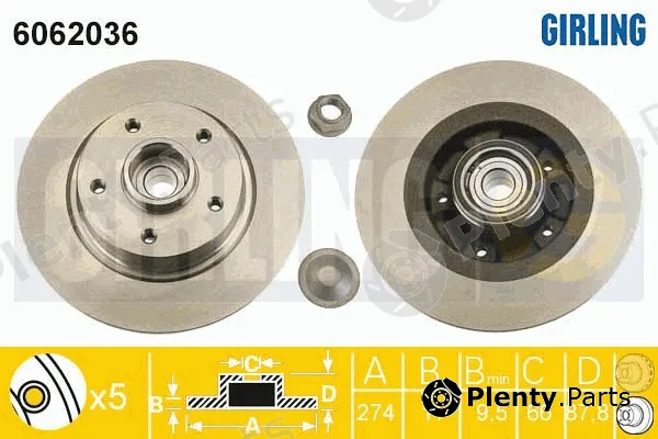 Girling 6062036 — Brake Disc
