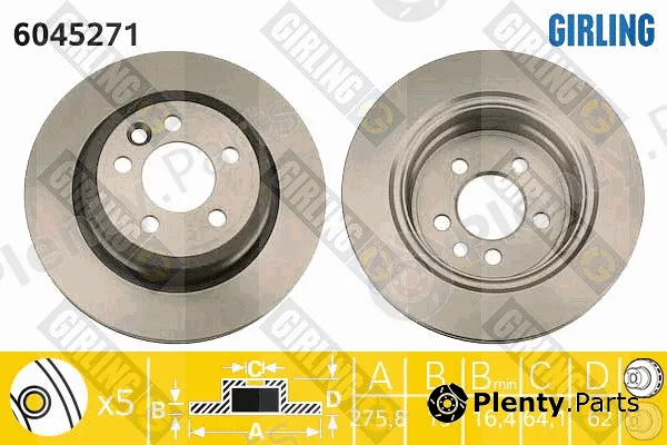 Girling 6045271 — Brake Disc