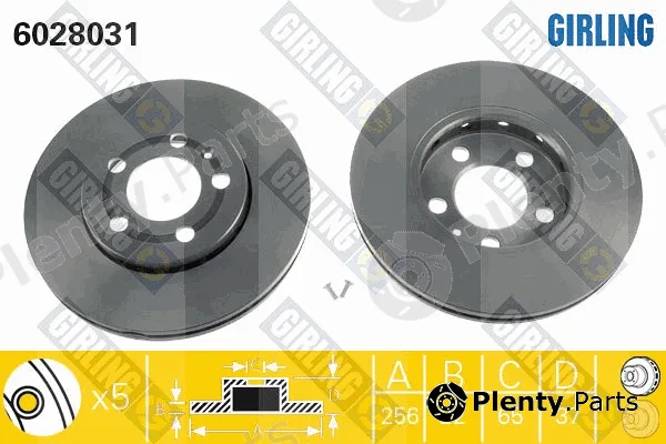 Girling 6028031 — Brake Disc