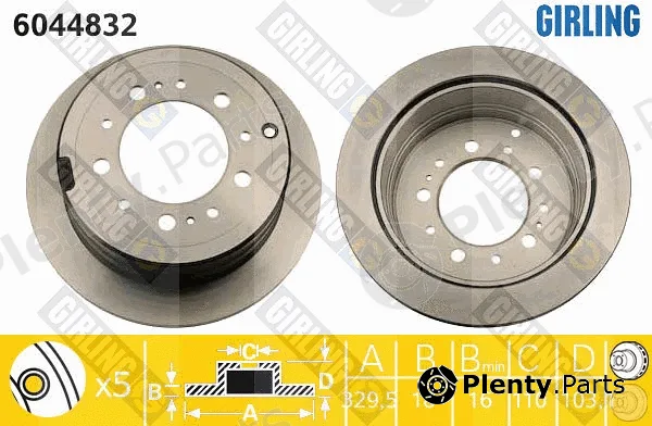 Girling 6044832 — Brake Disc