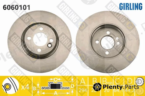 Girling 6060101 — Brake Disc