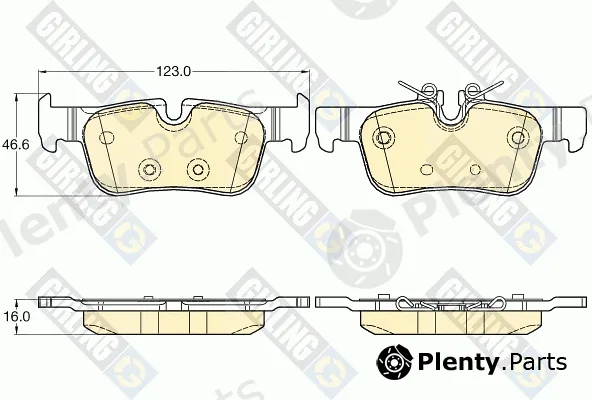 Girling 6120632 — Brake Pad Set, disc brake