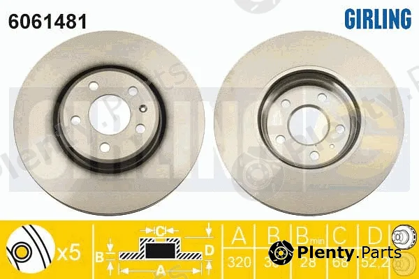 Girling 6061481 — Brake Disc