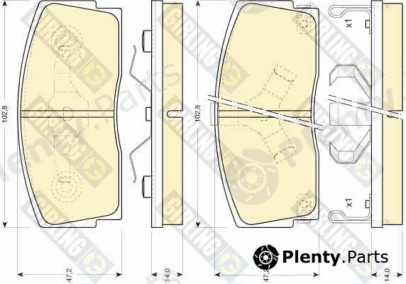 Girling 6108869 — Brake Pad Set, disc brake