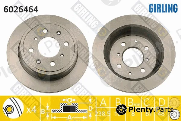 Girling 6026464 — Brake Disc