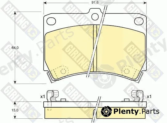 Girling 6110249 — Brake Pad Set, disc brake