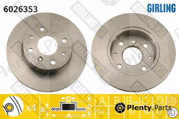 Girling 6026353 — Brake Disc