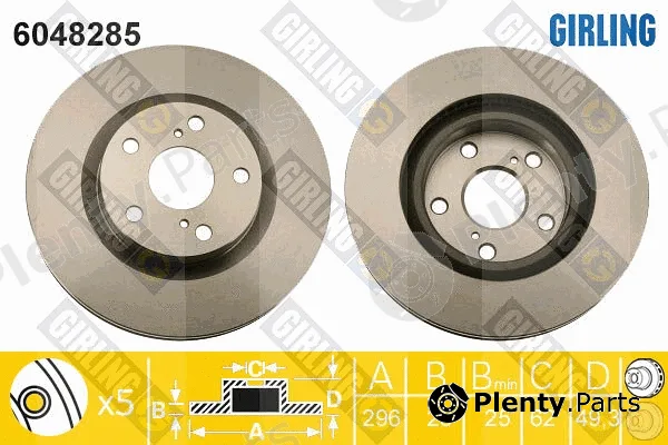 Girling 6048285 — Brake Disc