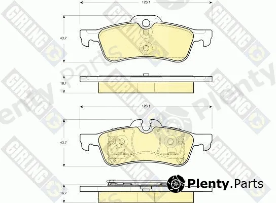 Girling 6115612 — Brake Pad Set, disc brake