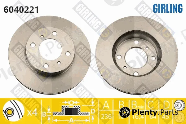Girling 6040221 — Brake Disc