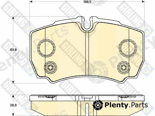 Girling 6119019 — Brake Pad Set, disc brake