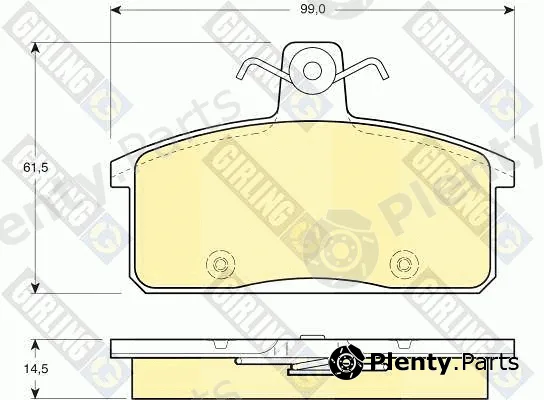 Girling 6132021 — Brake Pad Set, disc brake