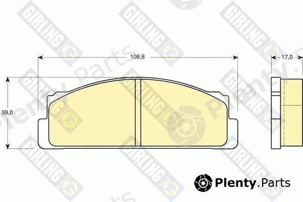 Girling 6101063 — Brake Pad Set, disc brake