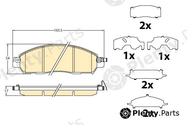 Girling 6121828 — Brake Pad Set, disc brake